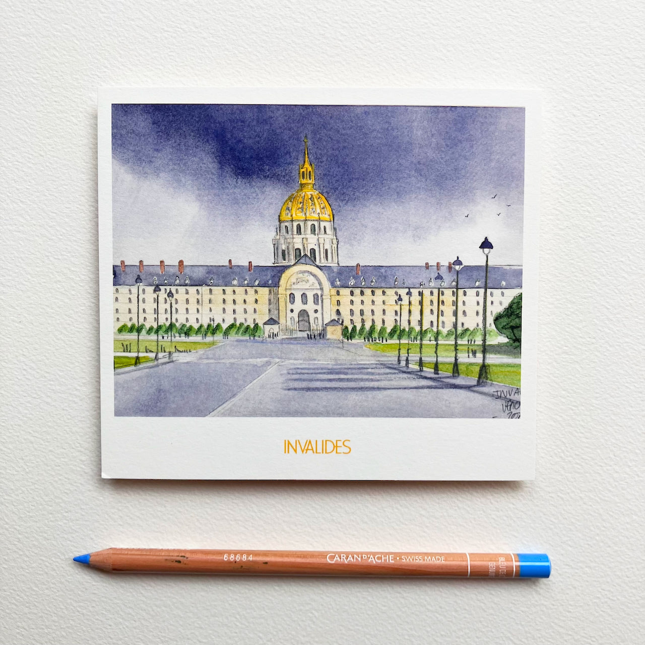 Carte Postale / Ciel d'orage sur les Invalides