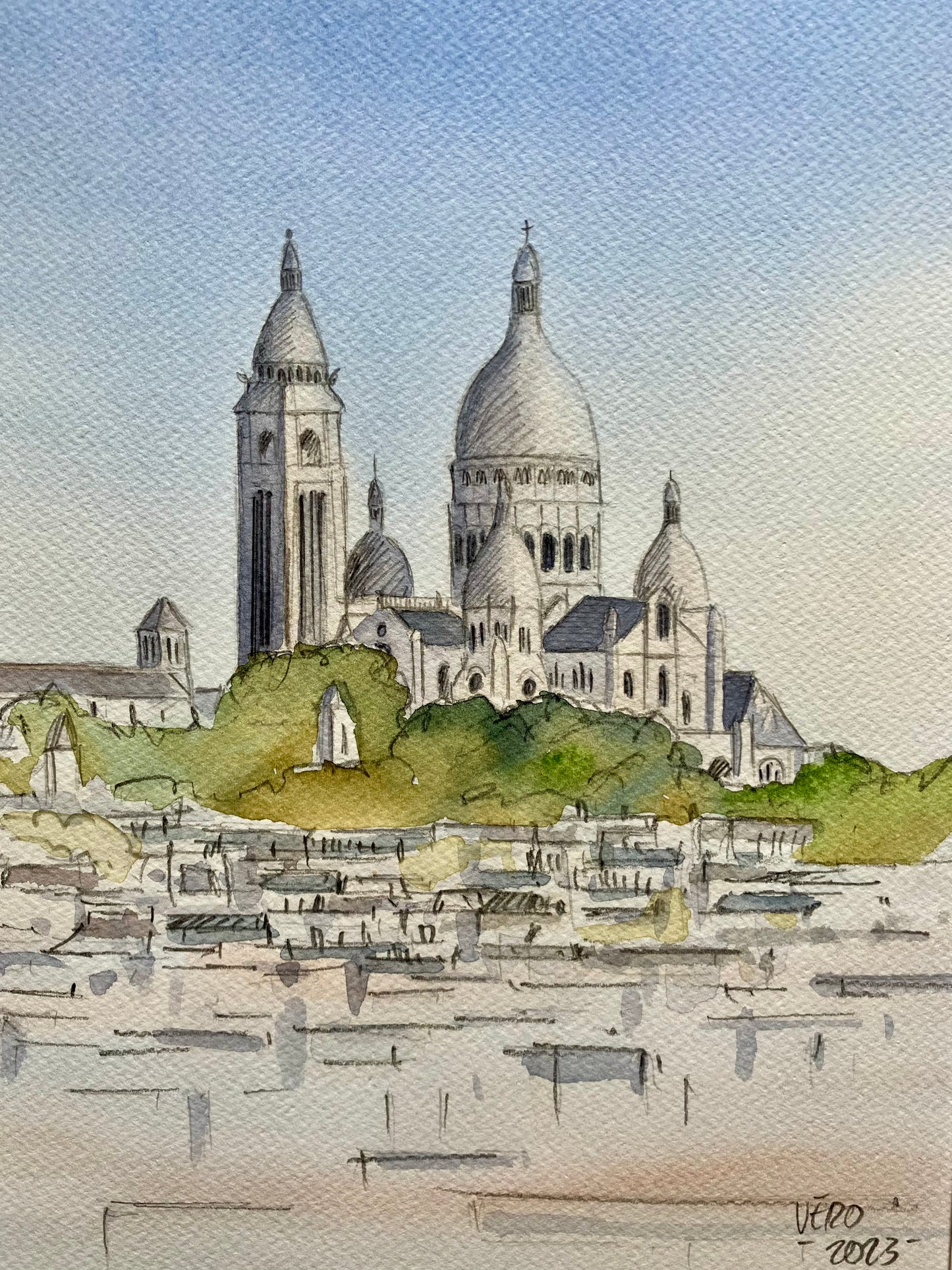 Aquarelle originale / Montmartre