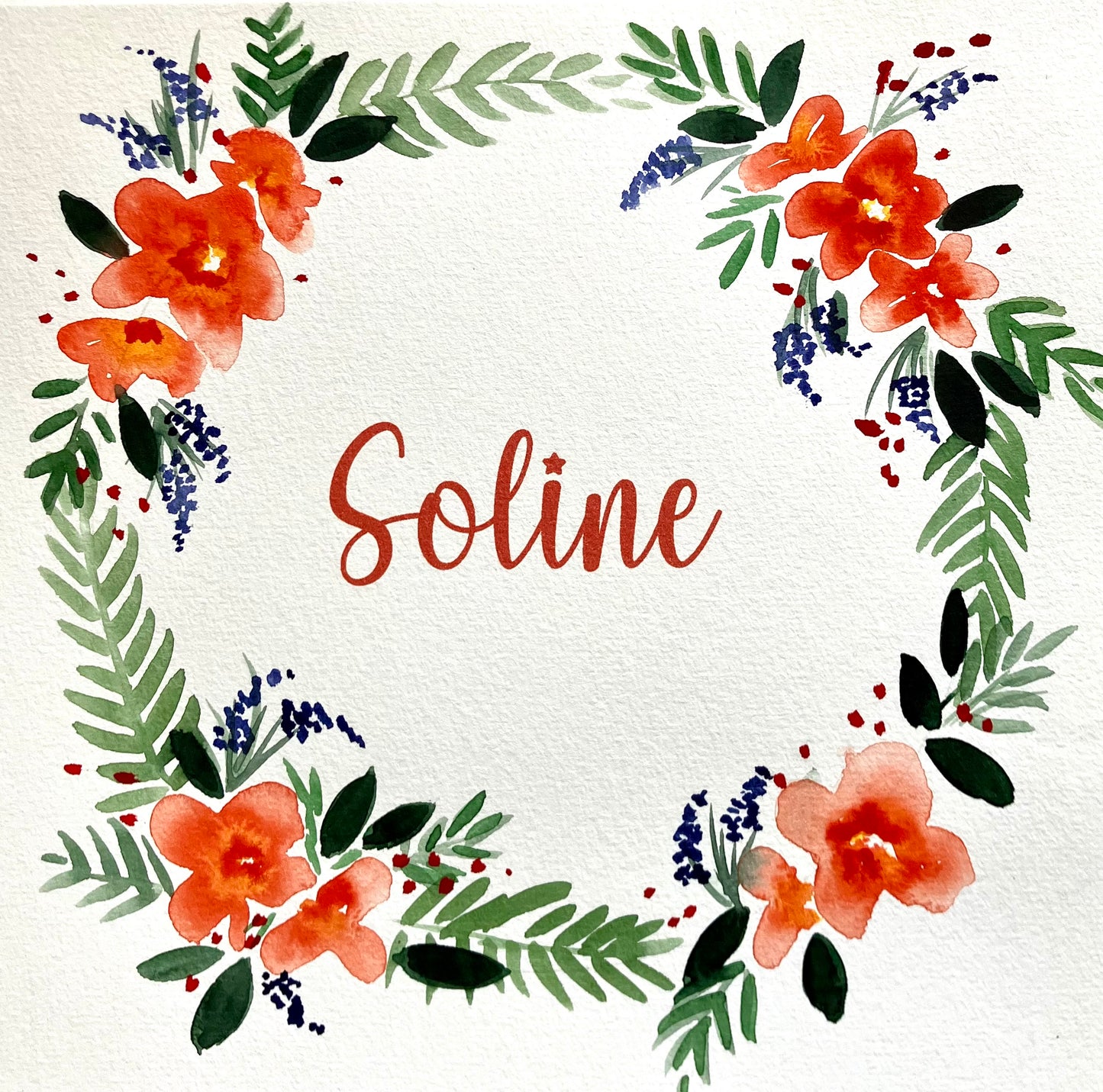 Aquarelle originale / personnalisable