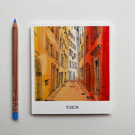 Carte Postale / les rues de Toulon
