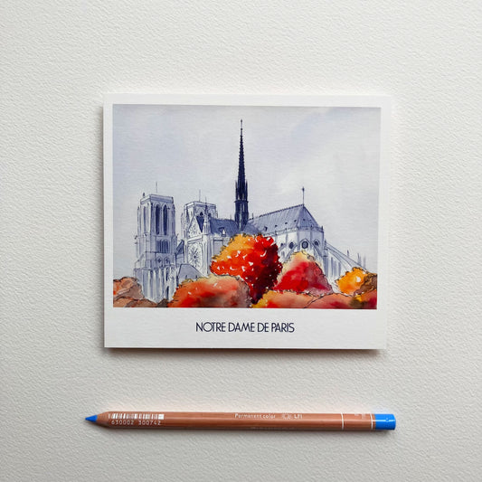 Carte Postale / Notre Dame de Paris (automne)