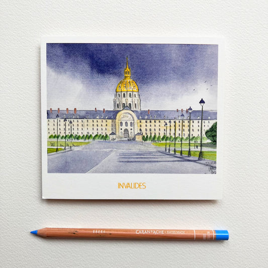 Carte Postale / Ciel d'orage sur les Invalides