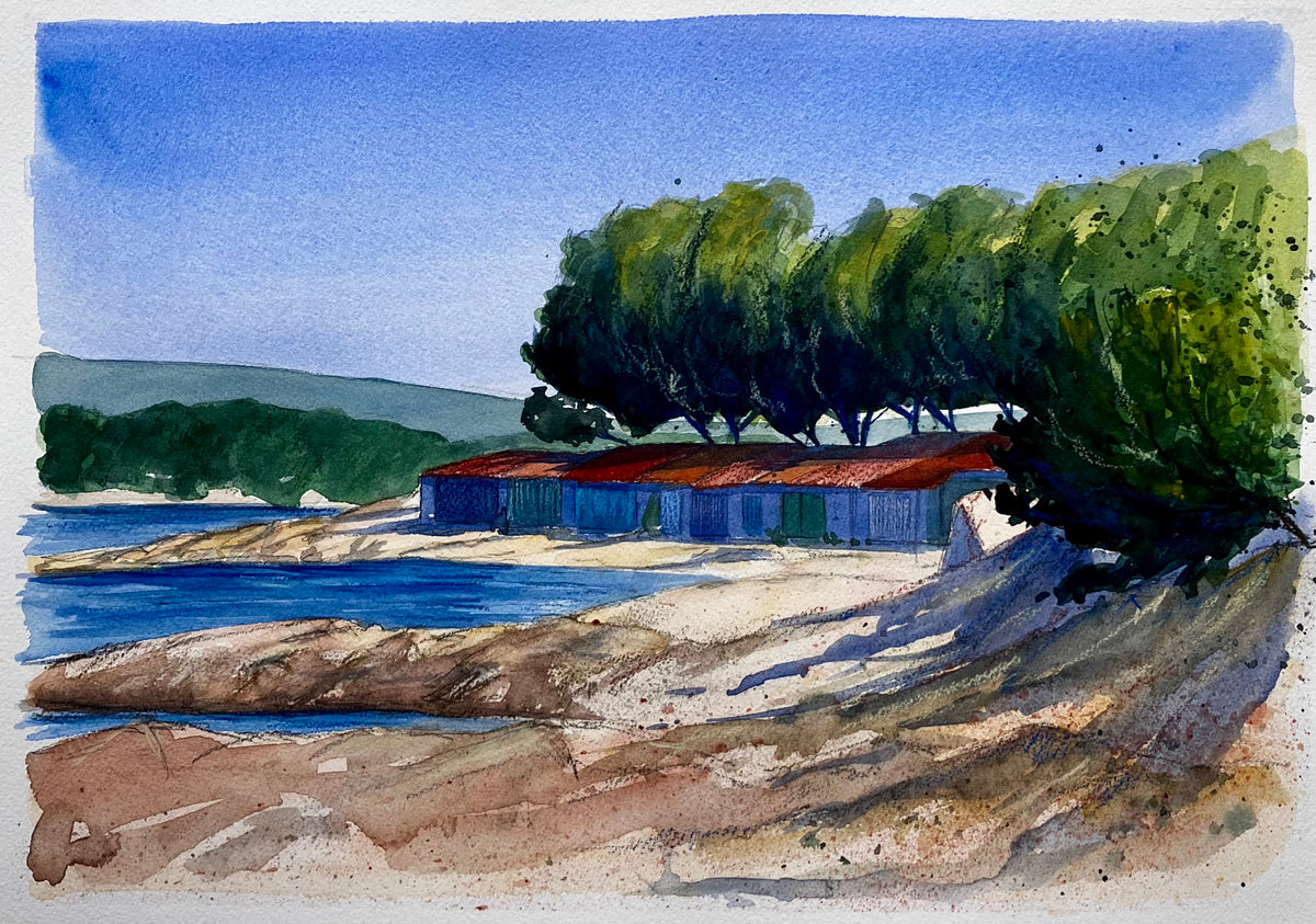 Aquarelle originale A3 / Cabasson