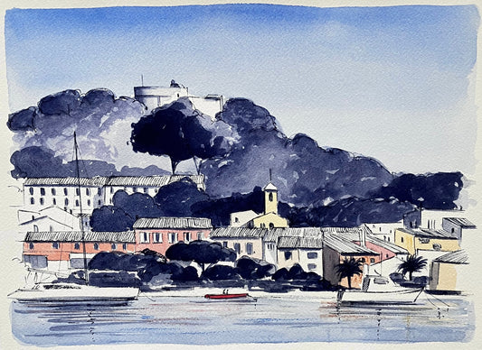Aquarelle originale - Porquerolles