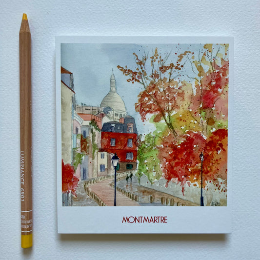 Carte Postale / Montmartre en automne